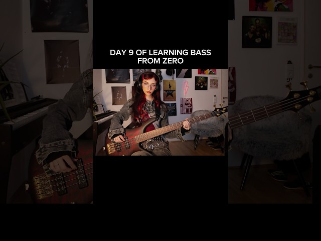 DAY 9 of learning bass from zero!!  Bass: Ibanez SR300EDX-WZM 🖤