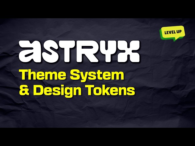 Astryx: Theme System and Design Tokens