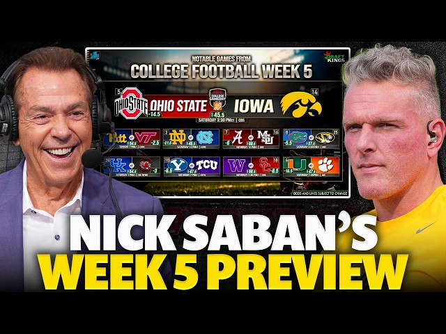 Coach Saban Breaks Down College Football Week 5 with Pat McAfee
