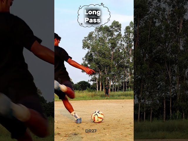 3 Different Shot Football Soccer Players Tutorial 💪⚽#football #soccer  #shorts #tutorial #different
