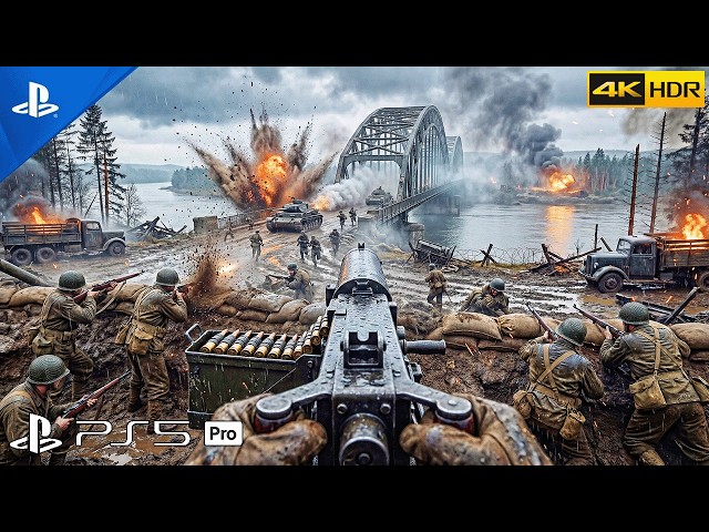 (PS5) Battle of Remagen Bridge 1945 | Realistic ULTRA Graphics Gameplay [4K 60FPS HDR] Call of Duty