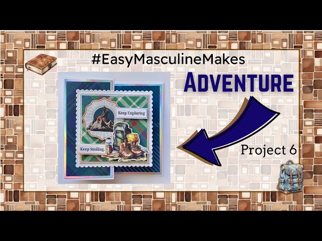 Z-fold easy masculine card for #EasyMasculineMakes collaboration