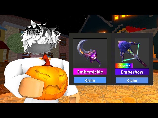 Unlocking EVERYTHING in the MM2 HALLOWEEN UPDATE... (Murder Mystery 2)