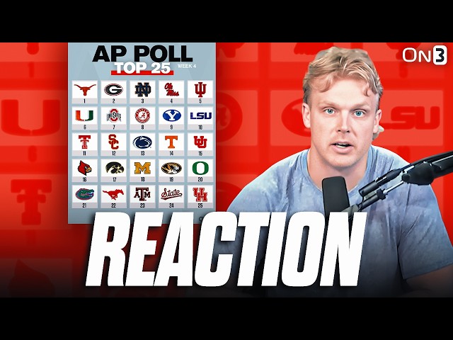 College Football AP Poll Top 25 Ranking REACTION