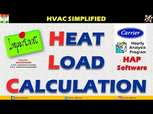 HVAC Training - HAP Heat Load Calculation | HVAC Online Training