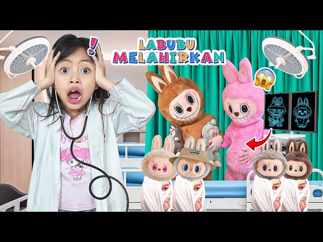 LEIKA DOCTOR AND TOMPEL DOCTOR HELPING PREGNANT LABUBU DELIVERING BABIES 😱 FUNNY KIDS VIDEO