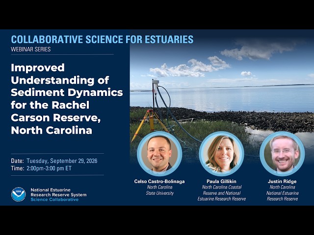 Improved Understanding of Sediment Dynamics for the Rachel Carson Reserve, North Carolina
