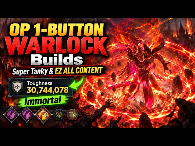 OP 1-BUTTON WARLOCK Builds - Super Tanky & EZ ALL CONTENT