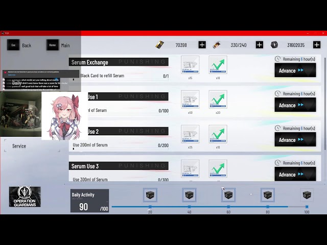 Punishing gray raven Let's stream Play episode 1185 +1