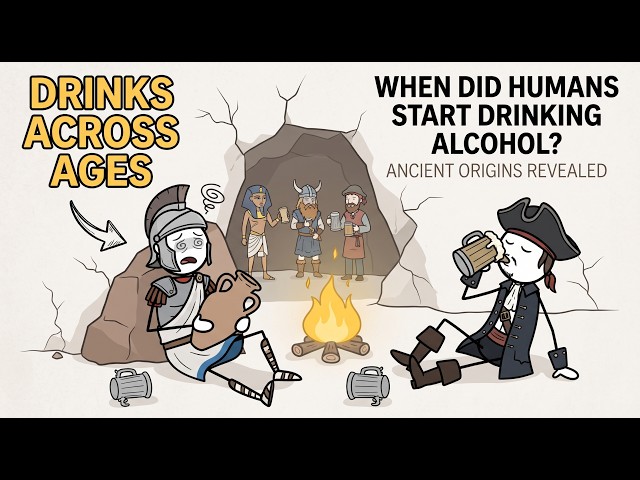WHEN DID ACCIENT HUMAN FIRST  START DRINKING ALCOHOL?