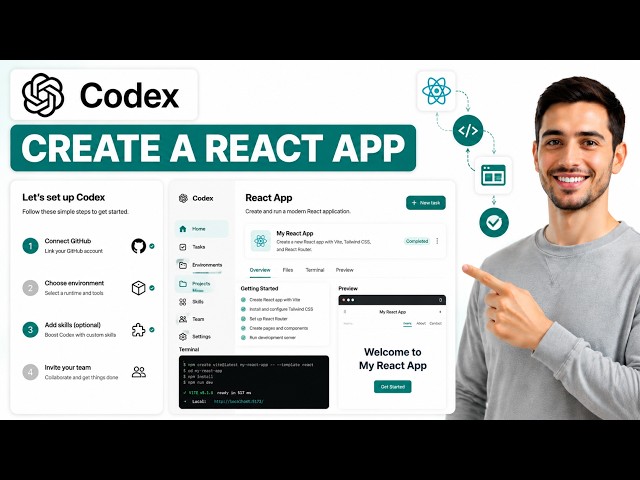 How To Create A React App Using ChatGPT Codex (Full Guide)