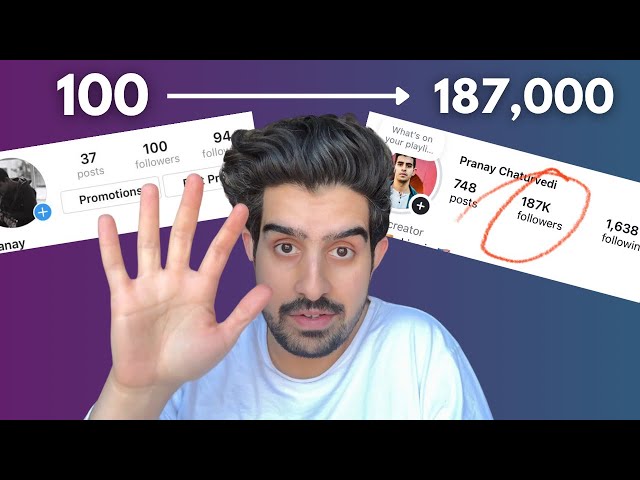 How I grew my Instagram from 100 to 187,000 followers in 2 years [5 Step Plan for 2025]