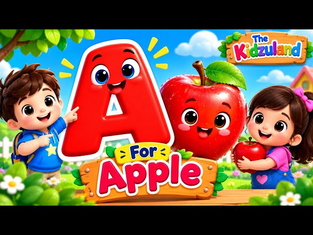 A for Apple  | Learn Letters A to Z | ABC Alphabet for Kids | Preschool Learning