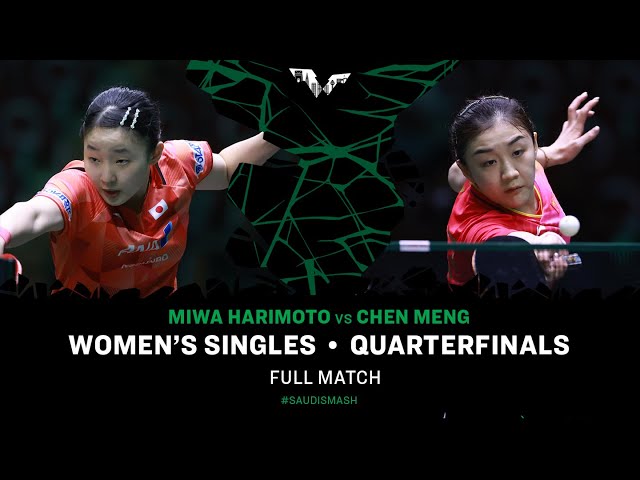 FULL MATCH | Miwa Harimoto vs Chen Meng | WS QF | #SaudiSmash 2024