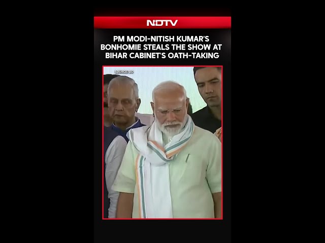 PM Modi-Nitish Kumar's Bonhomie Steals The Show At Bihar Cabinet's Oath-Taking