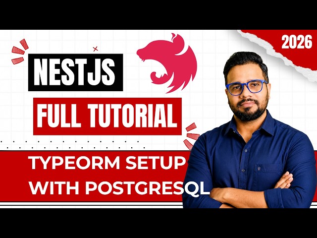 NestJS Course in Hindi #48 | TypeORM Setup with PostgreSQL | ORM, TypeORM & Database Configuration