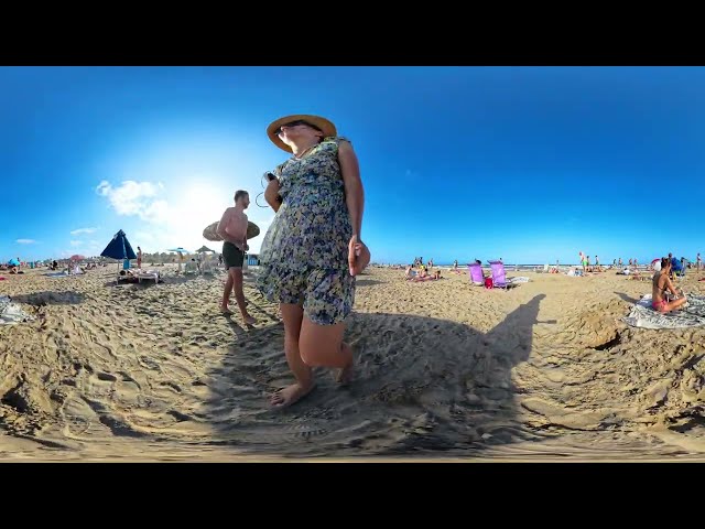 🌴 Walking Through a Real Mediterranean Beach | 8K 60FPS 360° (2026)