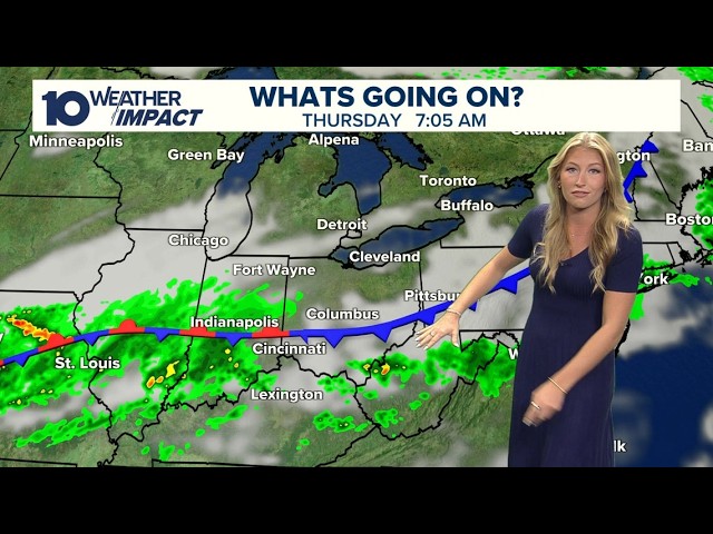 Columbus, OH forecast | Break in scattered storms this morning, but more showers on the way
