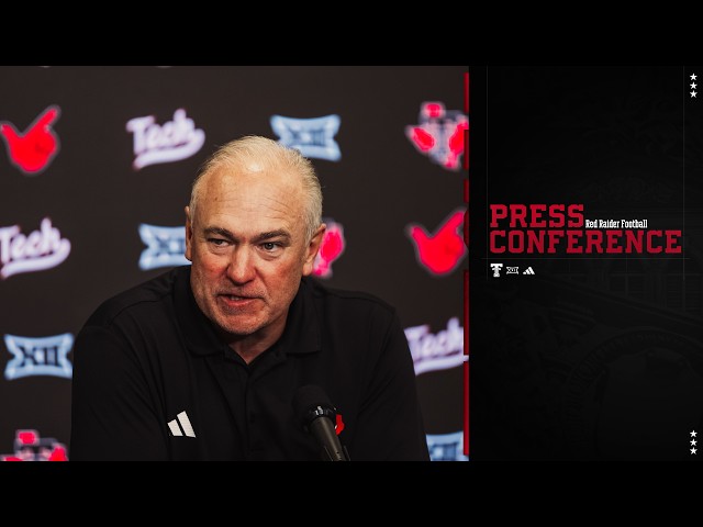 Texas Tech Football: Week 5 Press Conference (CU) | 9.28.26