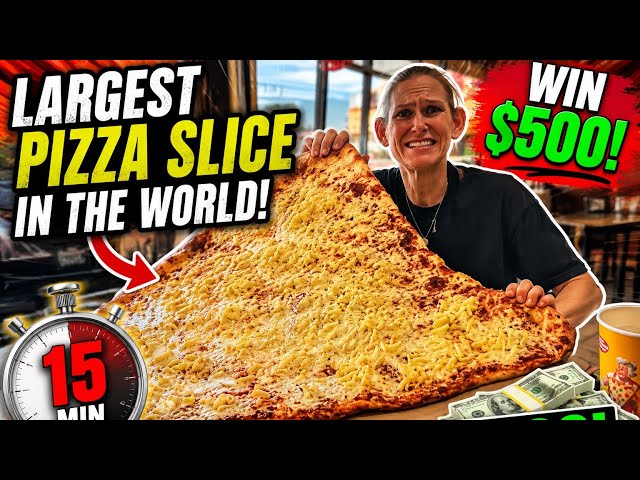 WORLDS LARGEST PIZZA SLICE CHALLENGE