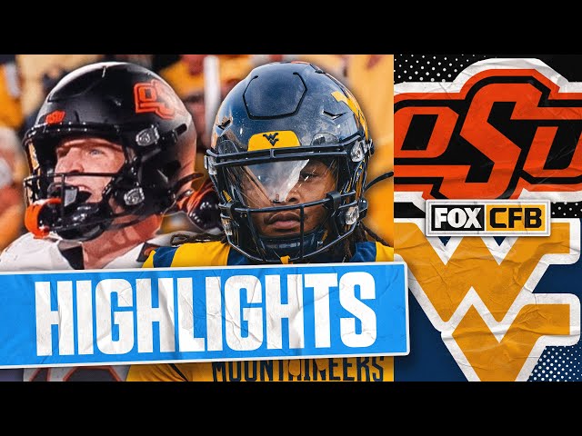 Oklahoma State Cowboys vs West Virginia Mountaineers Highlights 🏈 FOX College Football