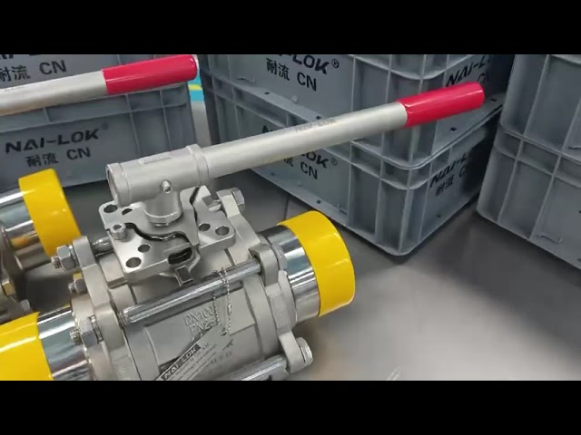 NAILOK 4 Inch 3 Piece Ball Valve SS316 for High Purity  Applications
