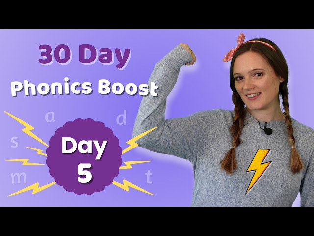 Day 5 | 30 Day Phonics Boost 📚 Learn to Read with Sounds, Blending & CVC Words | British Teacher