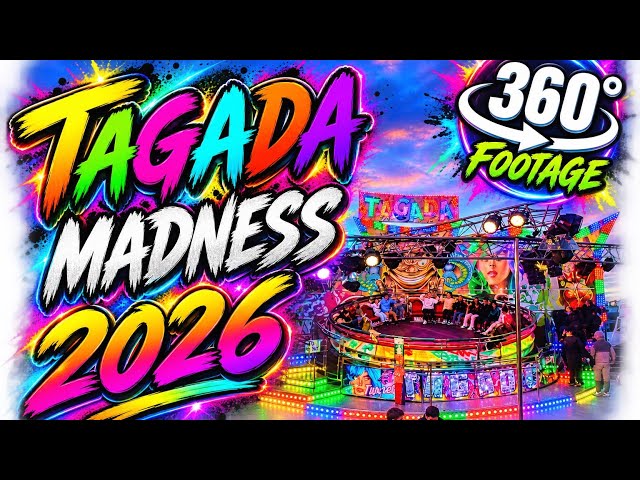 On Ride POV TAGADA MADNESS 2026 The Hoppings 4k 360 Footage