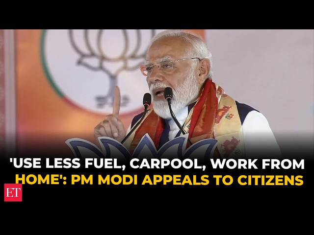 Think of WFH, saving petrol, not buying gold for a year: PM Modi amid global oil crisis