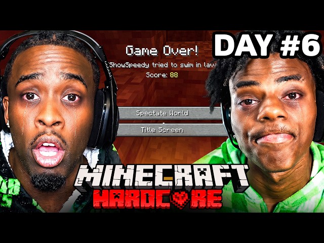 MINECRAFT HARDCORE ALL BOSSES DAY 6🍄🔨🧟‍♂️ft. KaiCenat