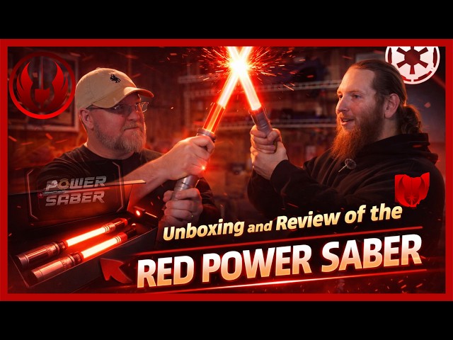 Unboxing Red Power Saber Energy Blades by Goliath