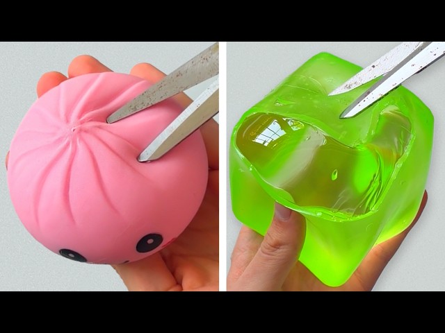 Cutting Open OLD Squishies To Make Slime | Slime Challenge