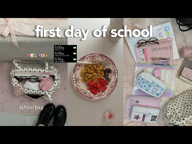 grwm: FIRST DAY OF SCHOOL *realistic* 📓🎀