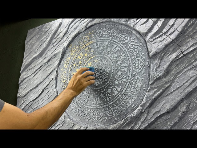 How to Make Amazing Stone-Effect Wall Decor | Step by Step 🤩 #2