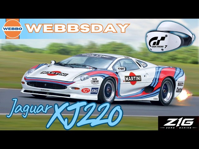 Webbsday: Jaguar XJ220 in VR #VRPOV with zero1gaming