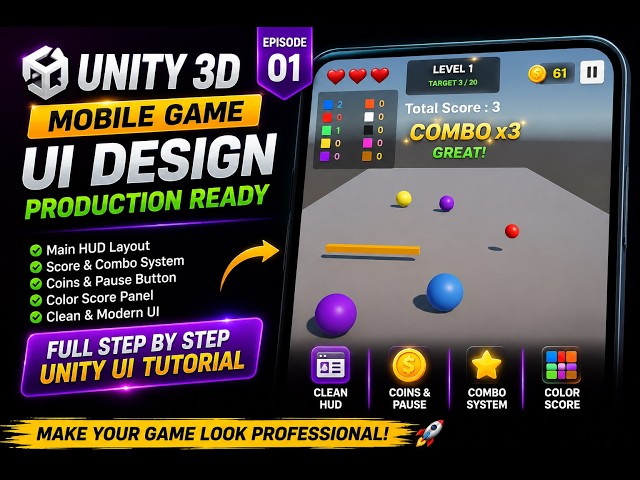 (Ep. 26) I Improved My Unity Game’s Gameplay HUD 🎮 | Production Ready UI