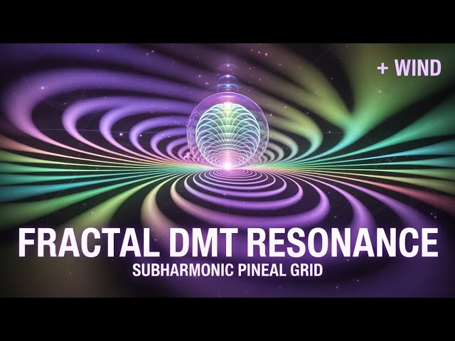 Fractal DMT Resonance | Subharmonic Pineal Grid (Enhanced Wind)