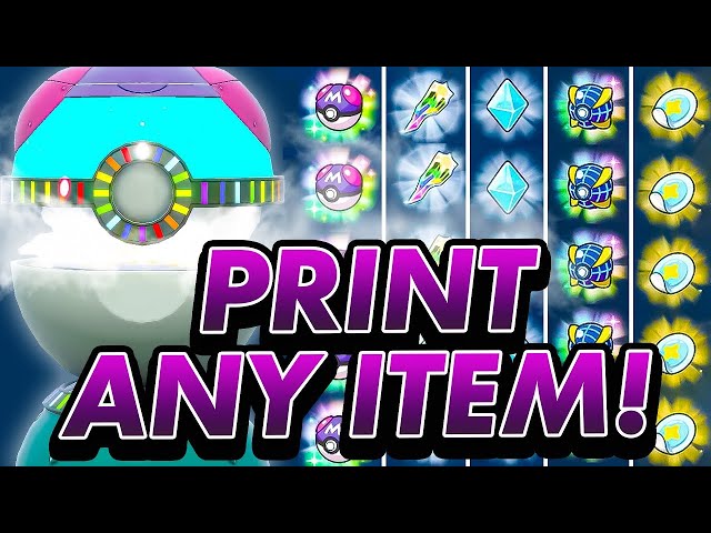 Item Printer RNG Exploit COMPLETE Guide for ALL Items in Pokemon Scarlet and Violet DLC