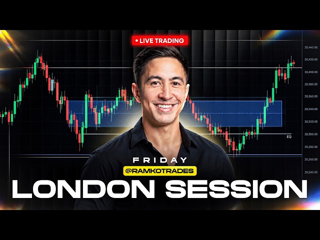 LIVE TRADING: London Session | $GU $GOLD | w/ RamkoTrades | ICT Concepts