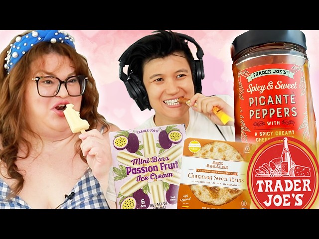 Kristin & Jen Try Every NEW TRADER JOE'S FOOD For September | Kitchen & Jorn