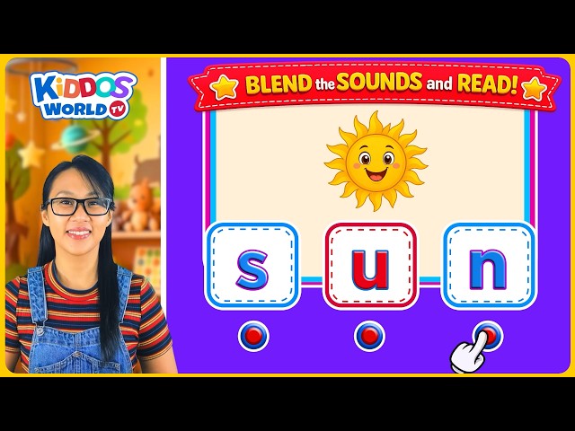Easy 3-Letter Words for Kids | Learn to Read with CVC Phonics