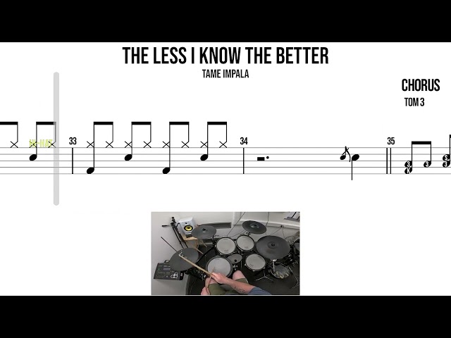 The Less I Know The Better   Tame Impala 🥁 Grade 2 Beginner Version
