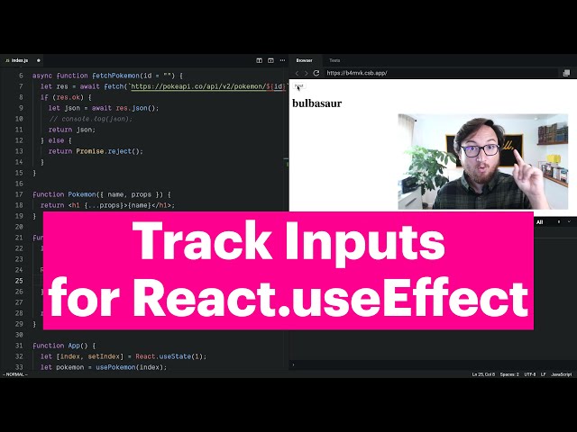 Track Inputs for React.useEffect