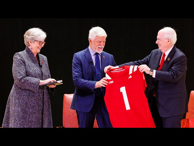 Czech President Makes Historic Visit to University of Nebraska–Lincoln