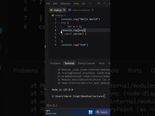 JavaScript Course 2026 | Lecture 67 | Error Handling in JavaScript | Beginner to Advanced