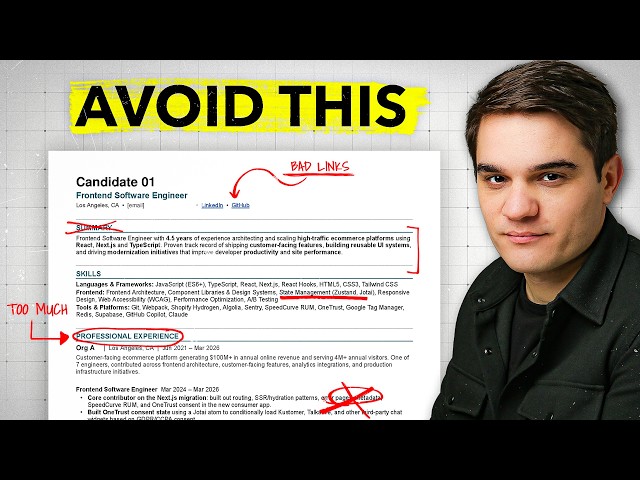 why your developer resume is NOT getting interviews (and how to fix it)