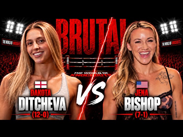 Dakota Ditcheva vs Jena Bishop | DANGEROUS MMA MONSTER Brutally Destroyed AMERICAN SWEETHEART