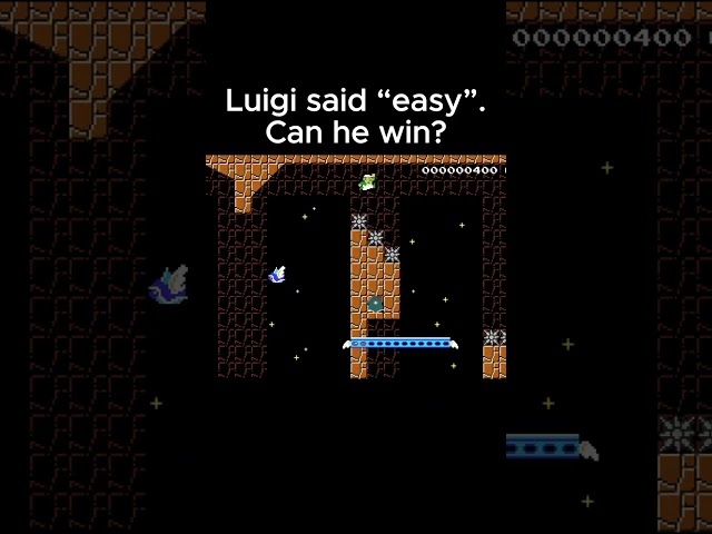 Can Luigi Damage Boost to the End in Super Mario Maker 2 #mario #nintendoswitch #nintendo