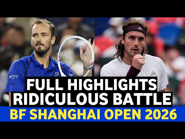 Daniil Medvedev vs Stefanos Tsitsipas Ridiculous Battle Full Highlights | Before Shanghai Open 2026