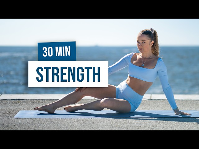 30 MIN FULL BODY STRENGTH WORKOUT No Equipment, Bodyweight Only, Get Strong At Home